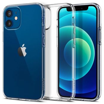Husa premium liquid crystal compatibila cu iphone 12 / 12 pro, transparent