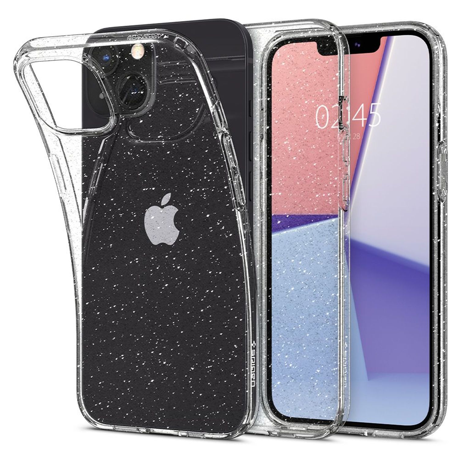 Husa premium Liquid Crystal compatibila cu iPhone 13 Mini, Glitter Crystal fotografia produsului