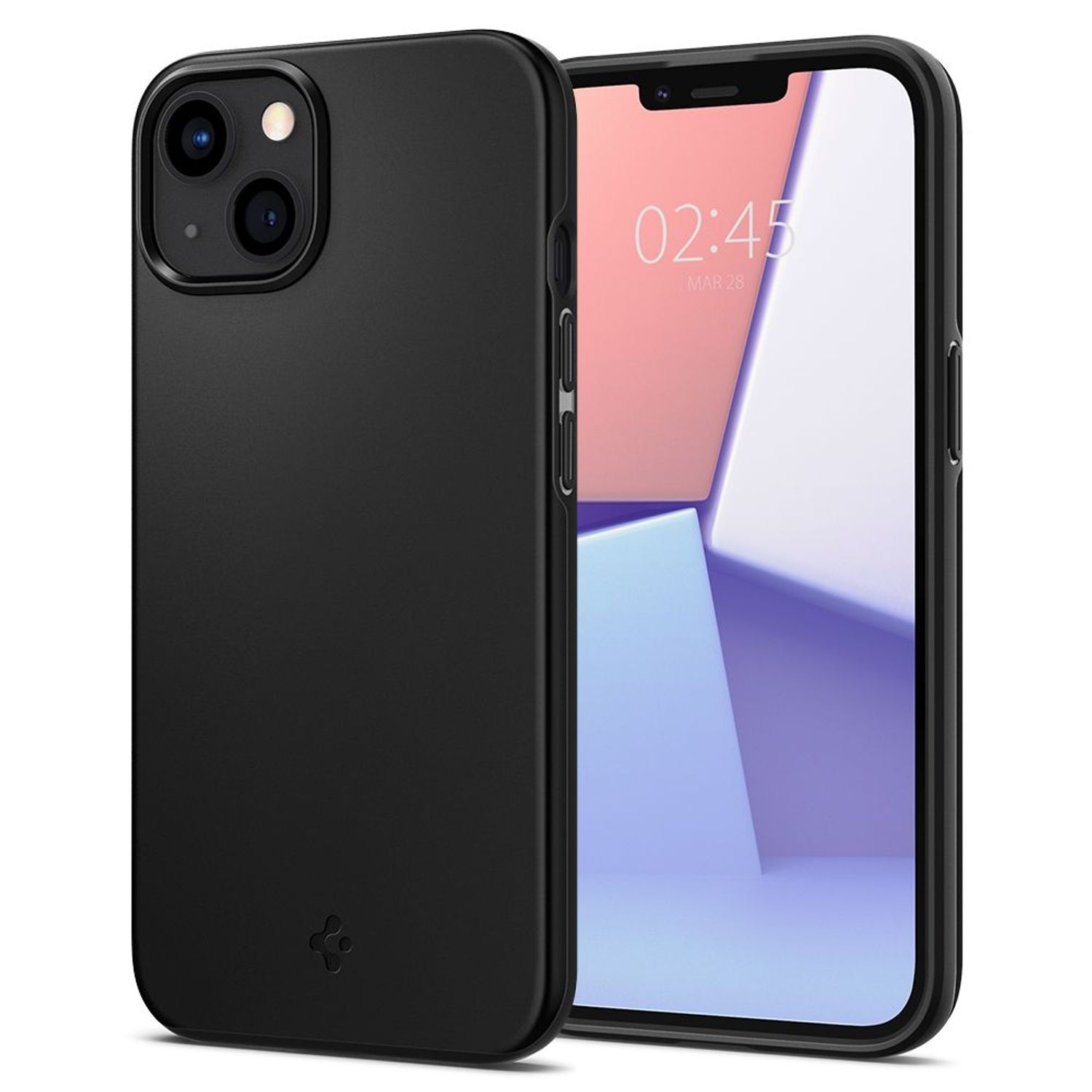 Husa premium Thin Fit compatibila cu iPhone 13 Mini, Negru fotografia produsului