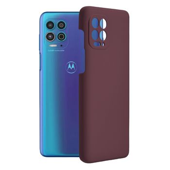 Husa premium techsuit - soft edge silicone - motorola moto g100 / edge s - plum violet