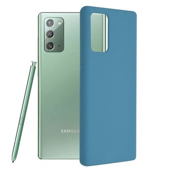 Husa premium techsuit - soft edge silicone - samsung galaxy note 20 - denim blue