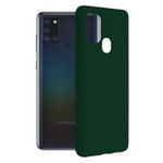 Husa premium Techsuit - Soft Edge Silicone - Samsung Galaxy A21S - Dark Green fotografia produsului