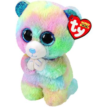 Jucarie de plus ty - beanie boos, hope ursulet multicolor, 15 cm