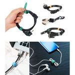 Set 10 bucati Ringke - Magic Cable Tie, multicolor fotografia produsului View 3 S