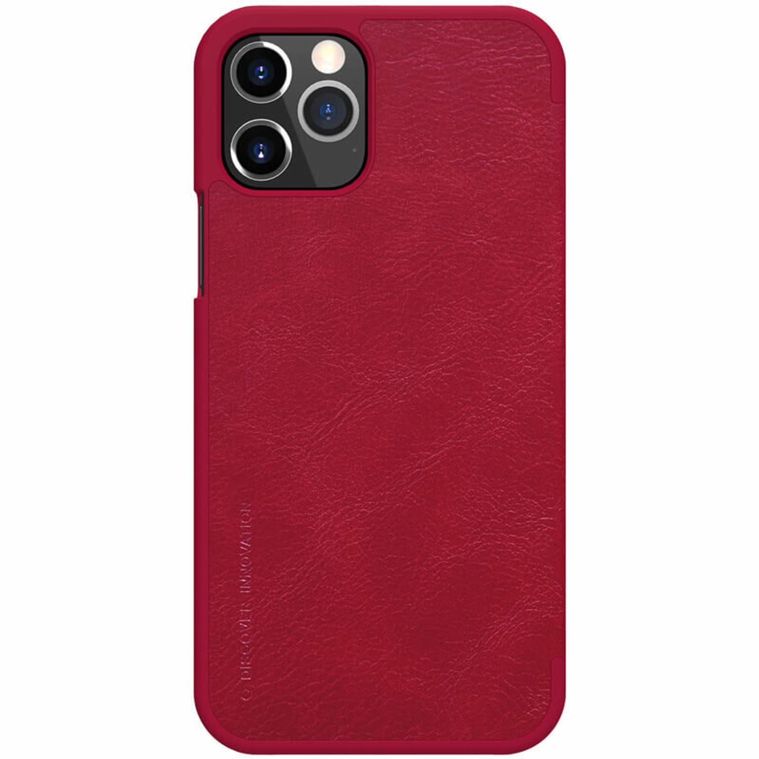 Husa Nillkin - Qin Leather Case - iPhone 12 Pro Max - Red fotografia produsului
