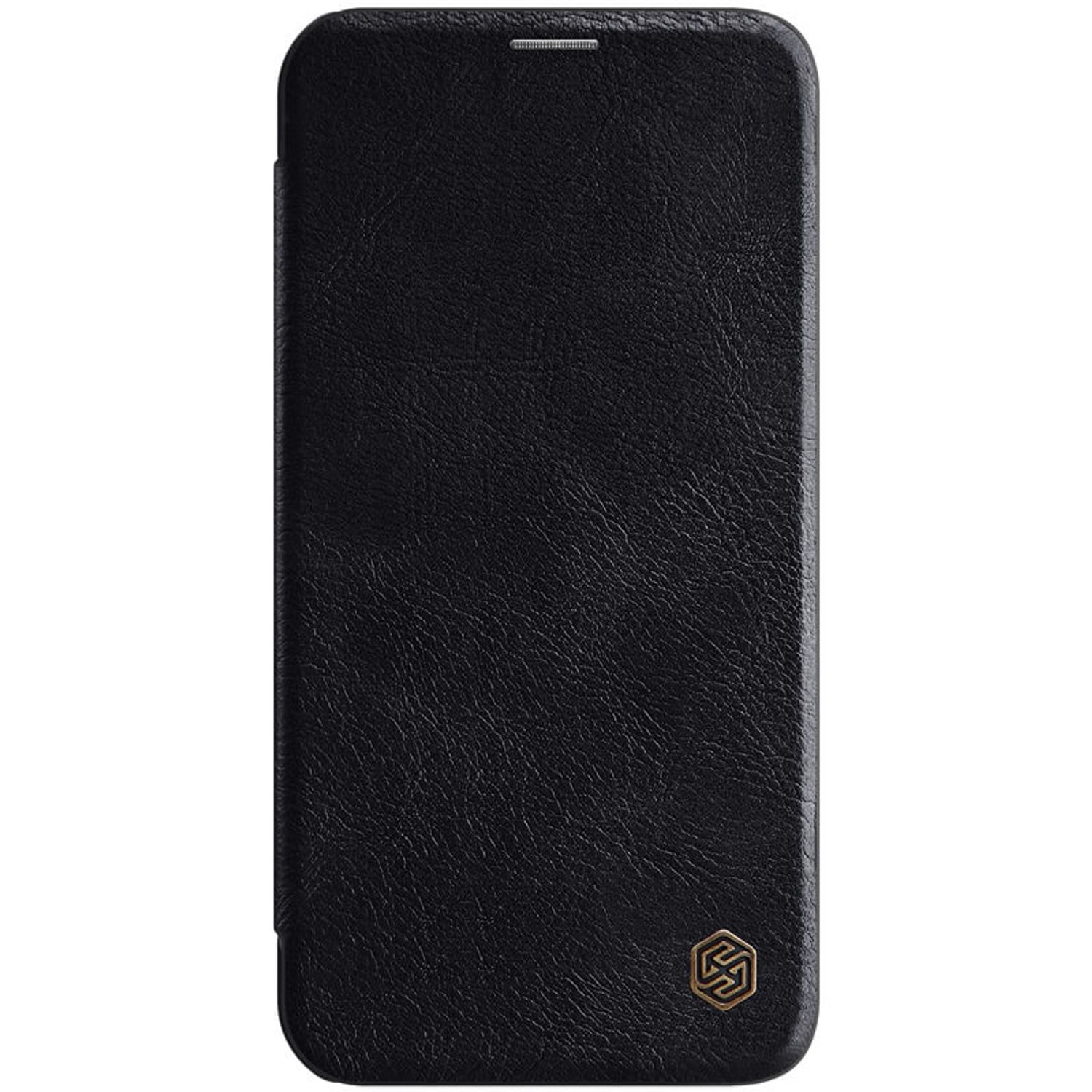 Husa Nillkin - Qin Leather Case - iPhone 12 Pro Max - Black fotografia produsului View 3 L