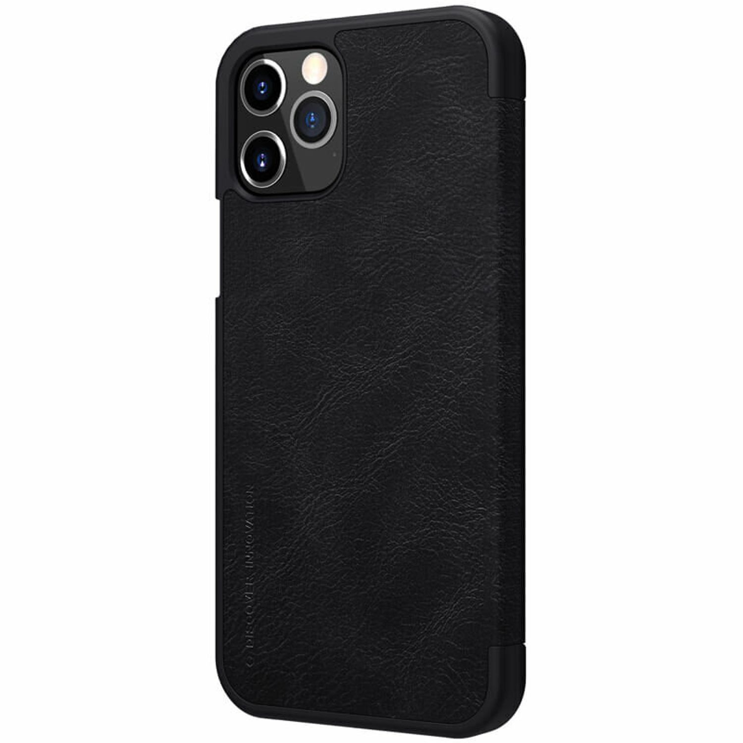 Husa Nillkin - Qin Leather Case - iPhone 12 Pro Max - Black fotografia produsului