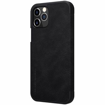 Husa nillkin - qin leather case - iphone 12 pro max - black