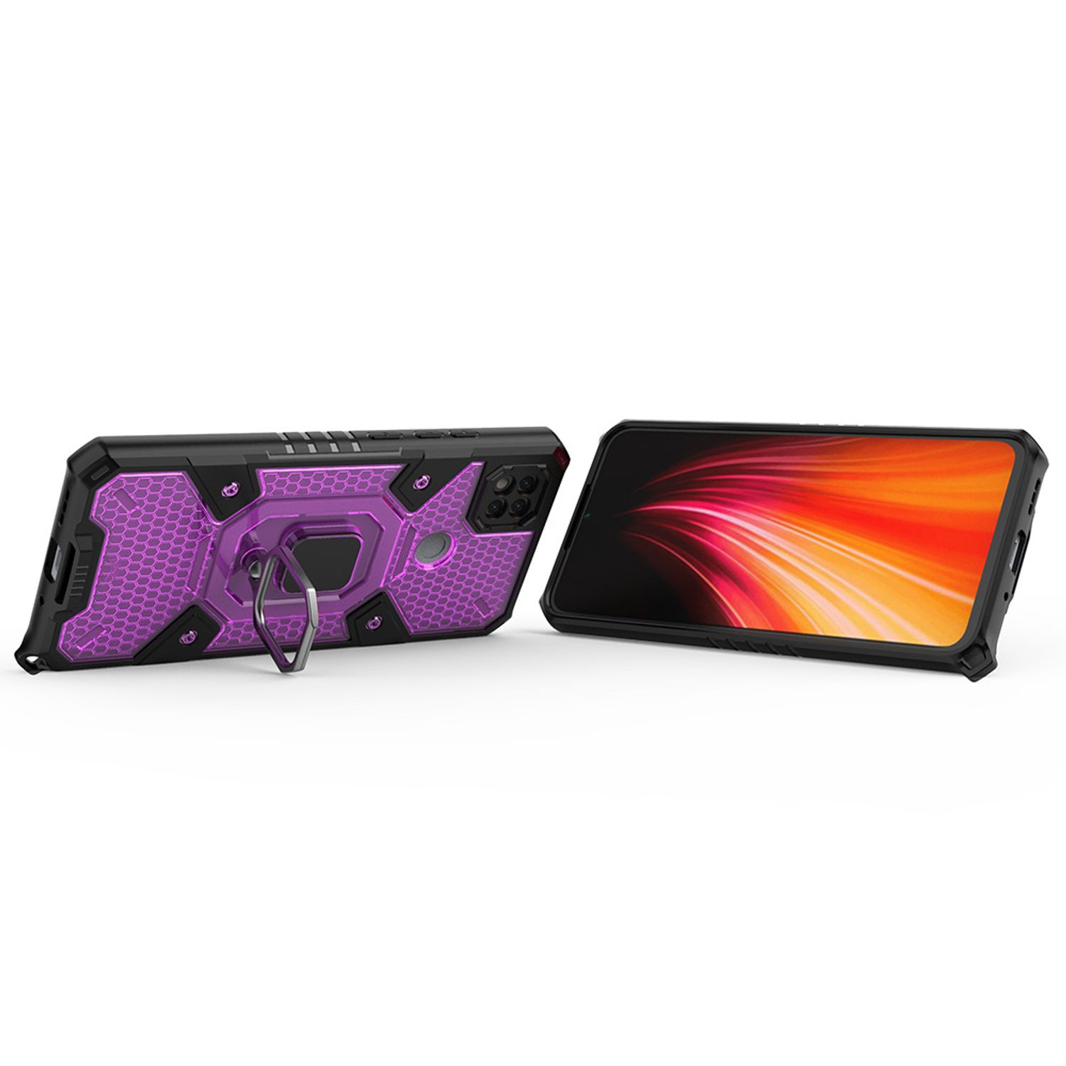 Husa Techsuit - Honeycomb Armor - Xiaomi Redmi 9C - violet fotografia produsului View 2 L
