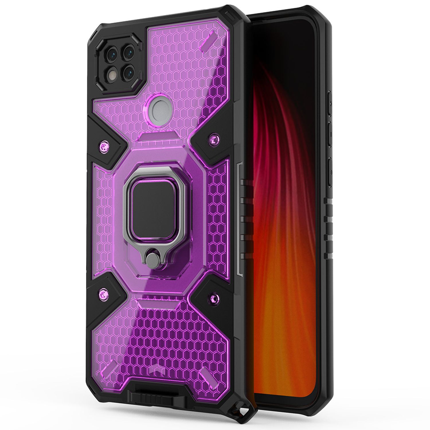 Husa Techsuit - Honeycomb Armor - Xiaomi Redmi 9C - violet fotografia produsului