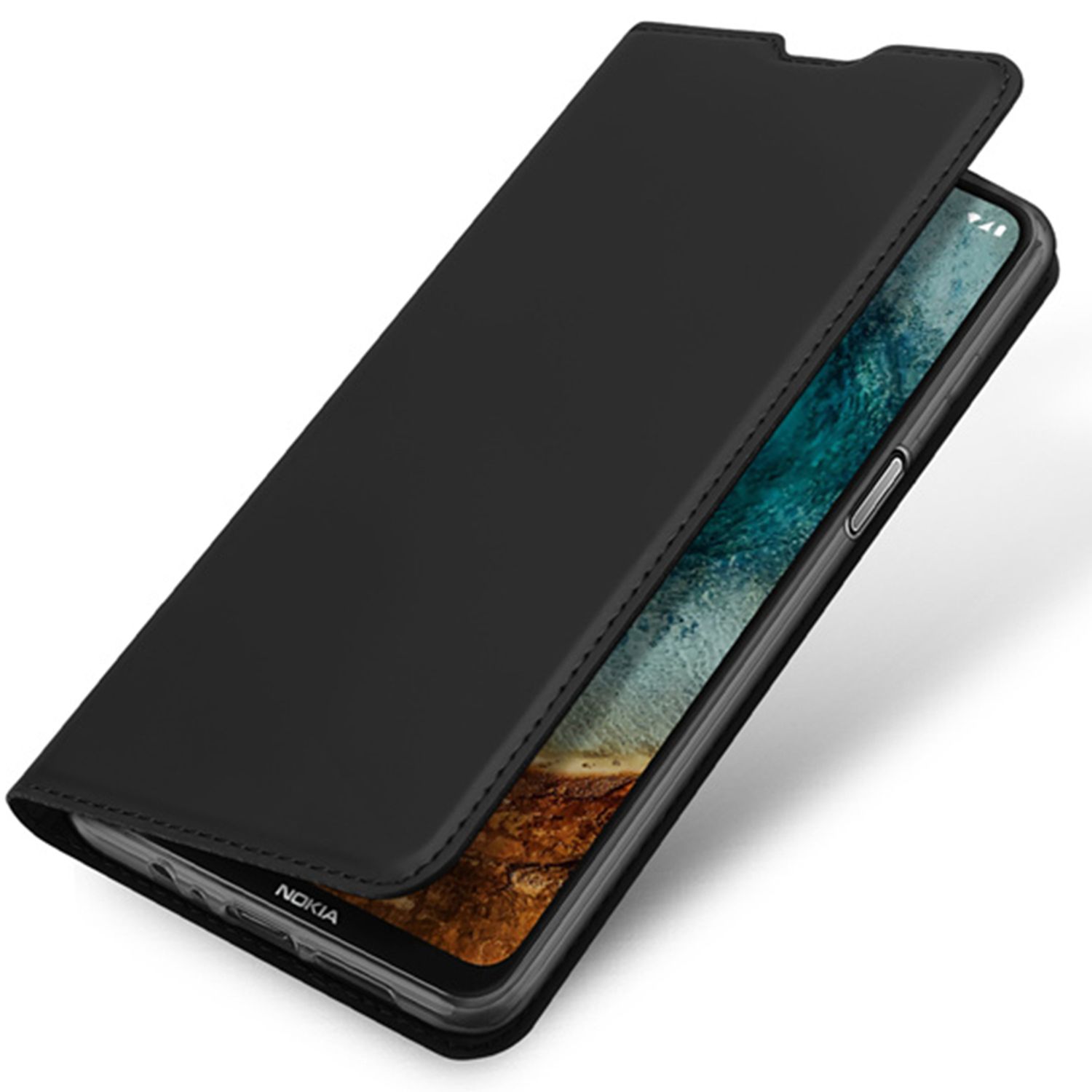 Husa tip carte Dux Ducis - Skin Pro - Nokia X10 / X20 - Black fotografia produsului View 2 L
