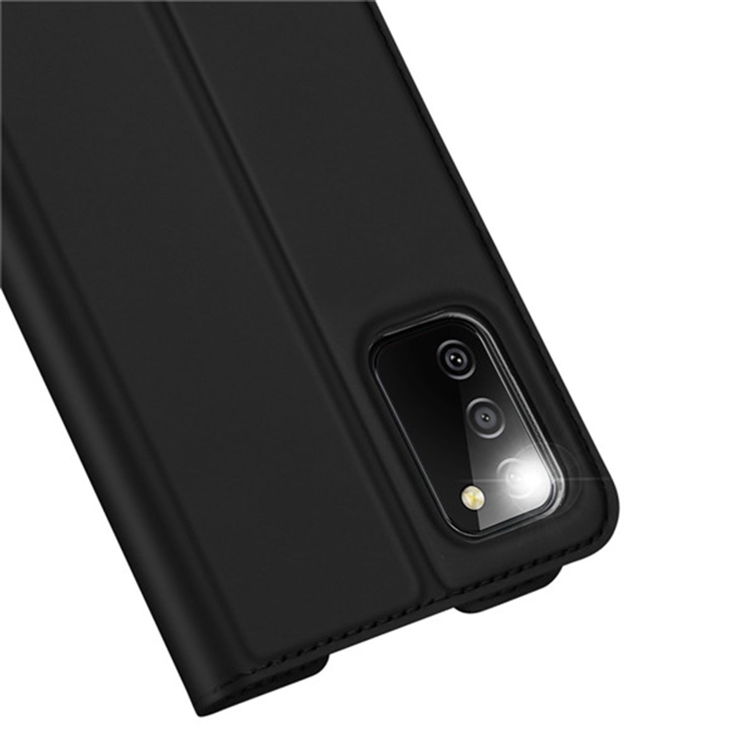 Husa tip carte Dux Ducis - Skin Pro - Samsung Galaxy A02S - Black fotografia produsului View 2 L