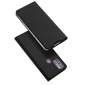 Husa tip carte dux ducis - skin pro - motorola moto g10 / g30 / g10 power - black
