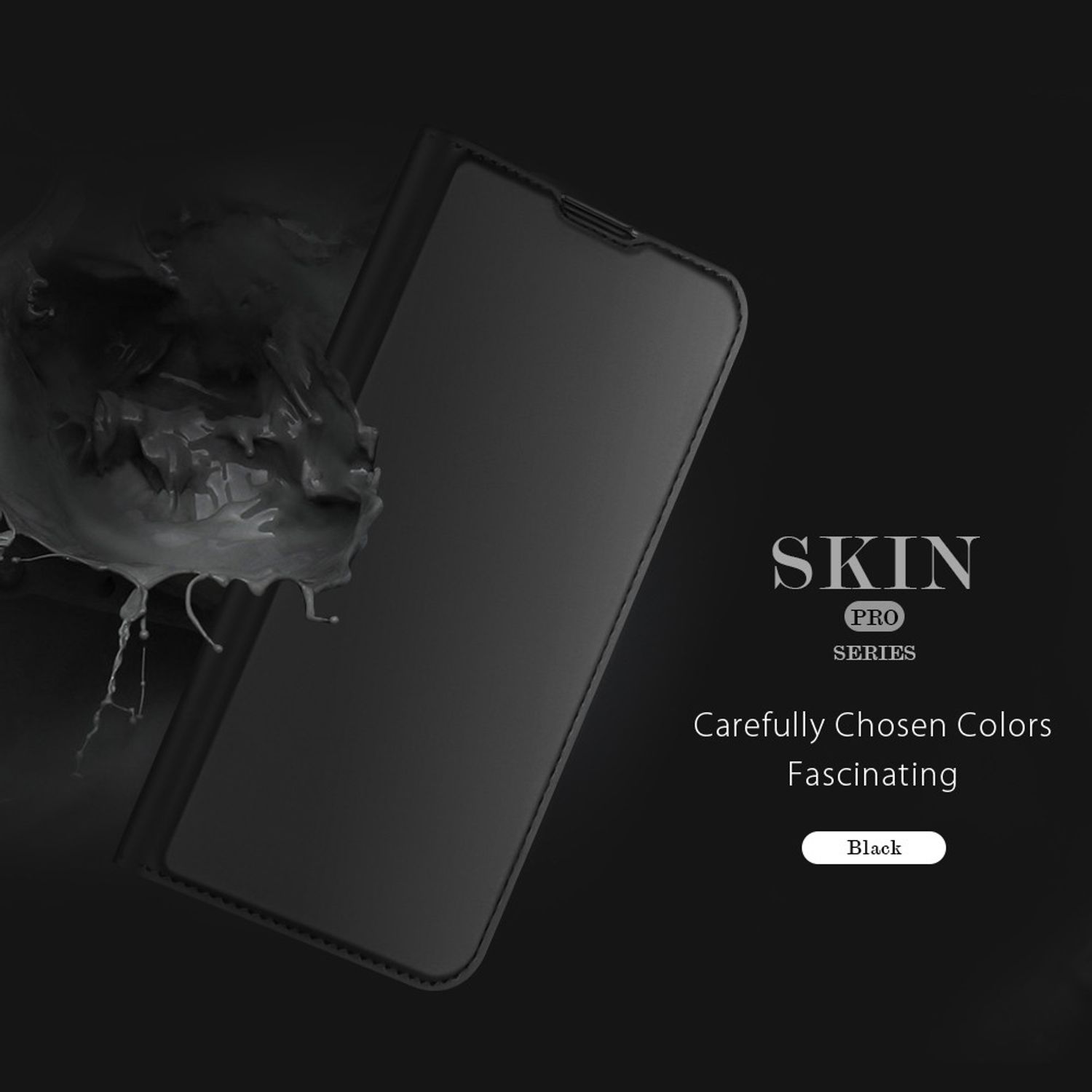 Husa tip carte Dux Ducis - Skin Pro - Samsung Galaxy A32 4G - Black fotografia produsului View 2 L