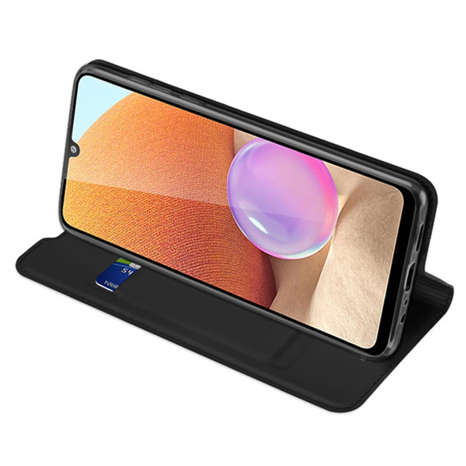 Husa tip carte Dux Ducis - Skin Pro - Samsung Galaxy A32 4G - Black fotografia produsului View 3 L