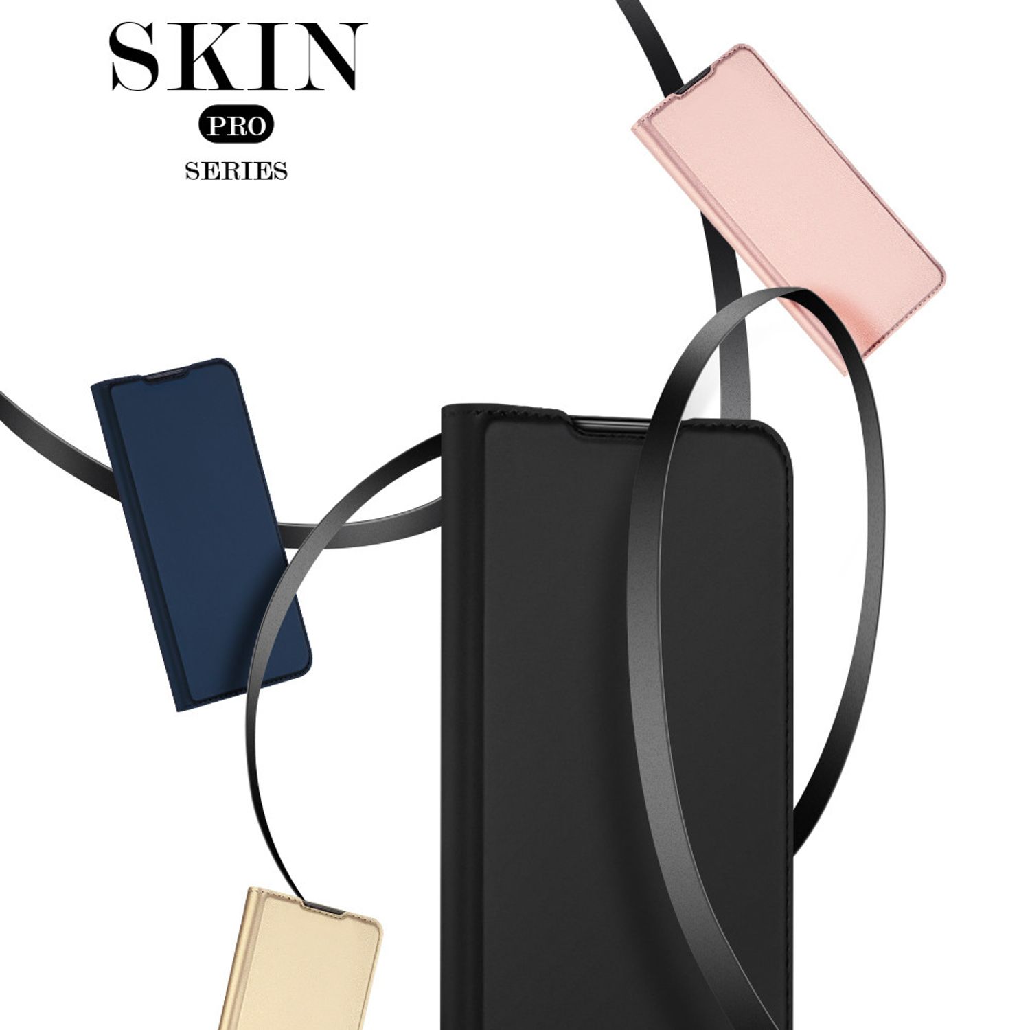 Husa tip carte Dux Ducis - Skin Pro - Xiaomi Mi 11 - Black fotografia produsului View 3 L