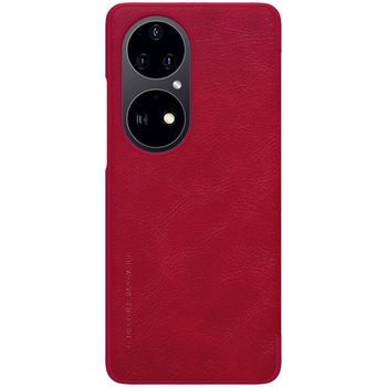 Husa nillkin - qin leather case - huawei p50 pro - red