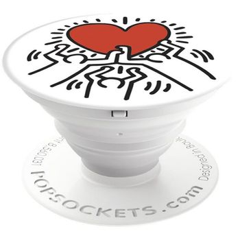 Accesoriu popsockets pentru dispozitive mobile - popgrip - keith haring: family