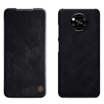 Husa Nillkin – Qin Leather Case – Xiaomi Poco X3 / X3 NFC / X3 Pro – Black elefant.ro imagine noua 2022
