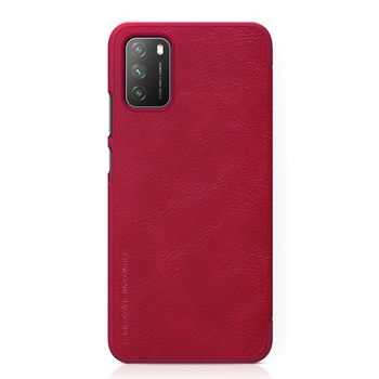 Husa nillkin - qin leather case - xiaomi poco m3 - red