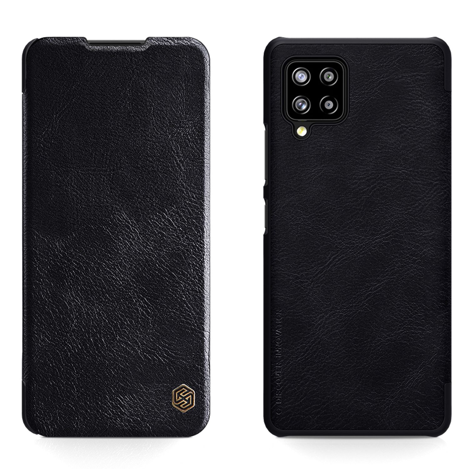 Husa Nillkin - Qin Leather Case - Samsung Galaxy A42 5G - Black fotografia produsului