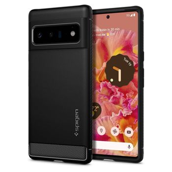 Husa premium rugged armor compatibila cu google pixel 6 pro, negru
