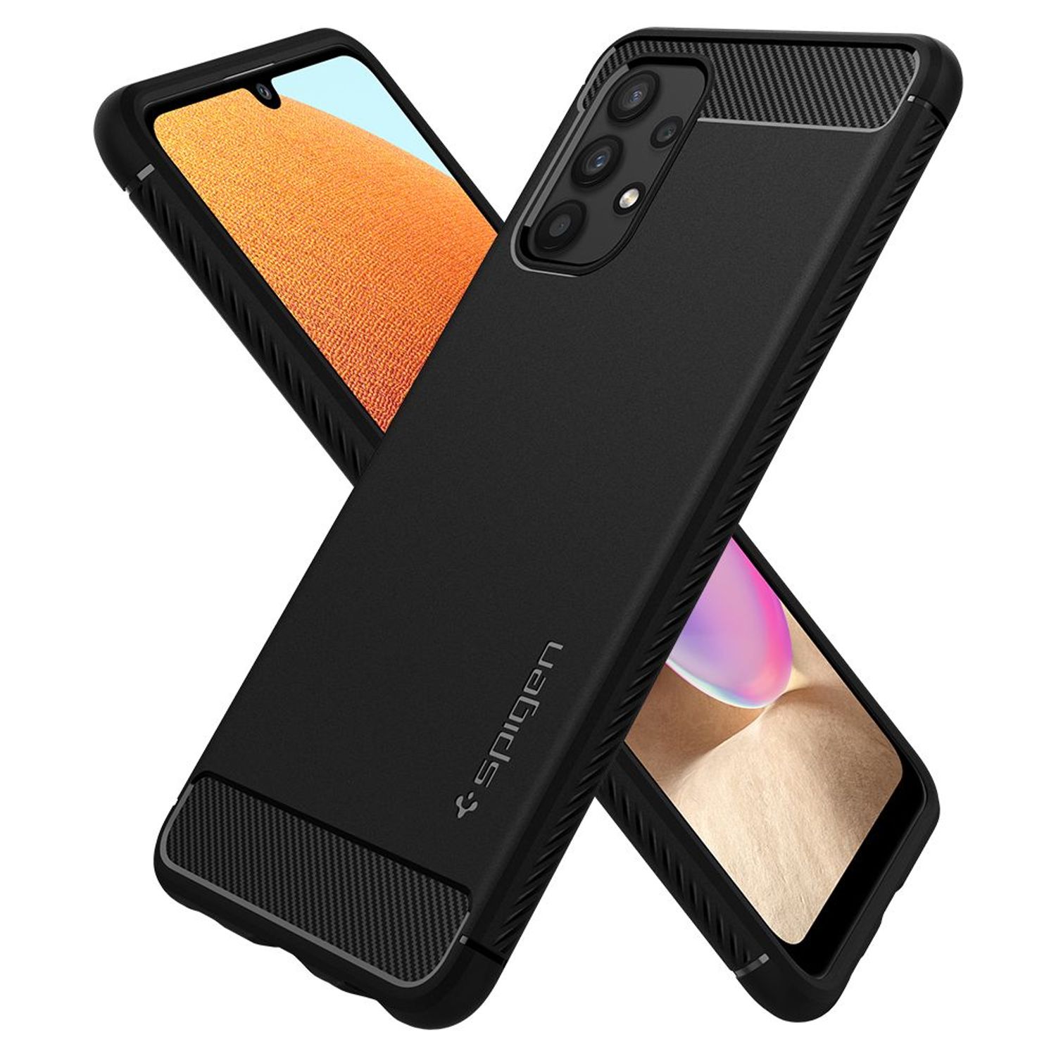 Husa premium Rugged Armor compatibila cu Samsung Galaxy A72 5G, Negru fotografia produsului View 2 L