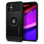Husa premium Rugged Armor compatibila cu iPhone 12 Mini, Negru fotografia produsului View 2 S