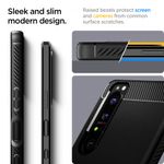 Husa premium Rugged Armor compatibila cu Sony Xperia 1 III, Negru fotografia produsului View 2 S