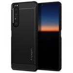 Husa premium Rugged Armor compatibila cu Sony Xperia 1 III, Negru fotografia produsului