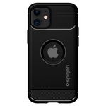 Husa premium Rugged Armor compatibila cu iPhone 12 Mini, Negru fotografia produsului View 3 S