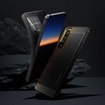 Husa premium Rugged Armor compatibila cu Sony Xperia 1 III, Negru fotografia produsului View 3 S