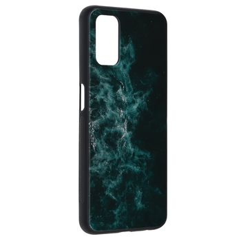 Husa cu spate din sticla techsuit - glaze series - oppo a52 / a72 / a92 - blue nebula
