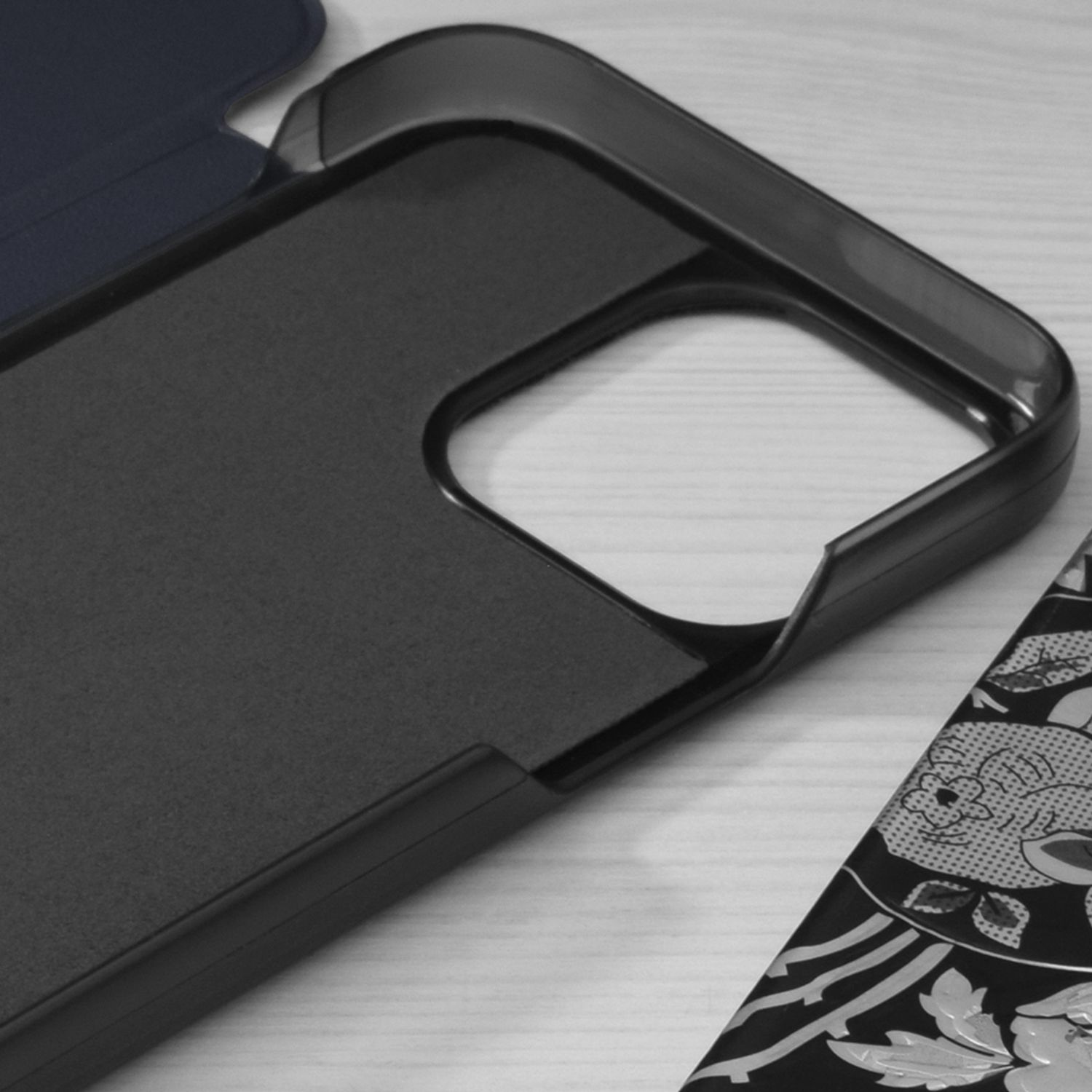 Husa tip carte Techsuit - eFold Series - iPhone 13 Pro - Dark Blue fotografia produsului View 3 L