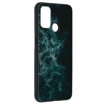 Husa cu spate din sticla techsuit - glaze series - oppo a53 2020 - blue nebula