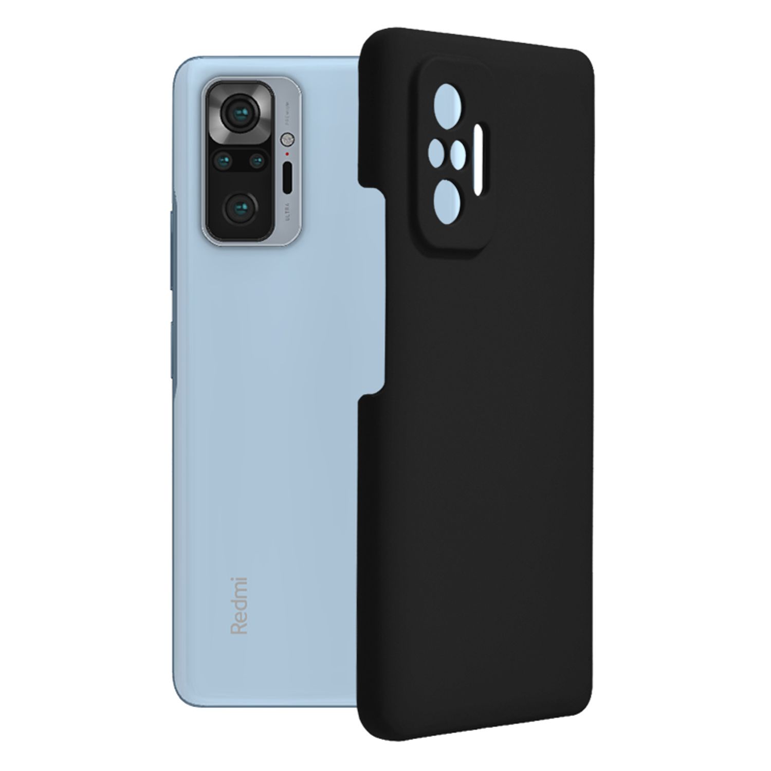 Husa premium Techsuit - Soft Edge Silicone - Xiaomi Redmi Note 10 Pro - Black fotografia produsului