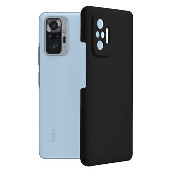 Husa premium techsuit - soft edge silicone - xiaomi redmi note 10 pro - black