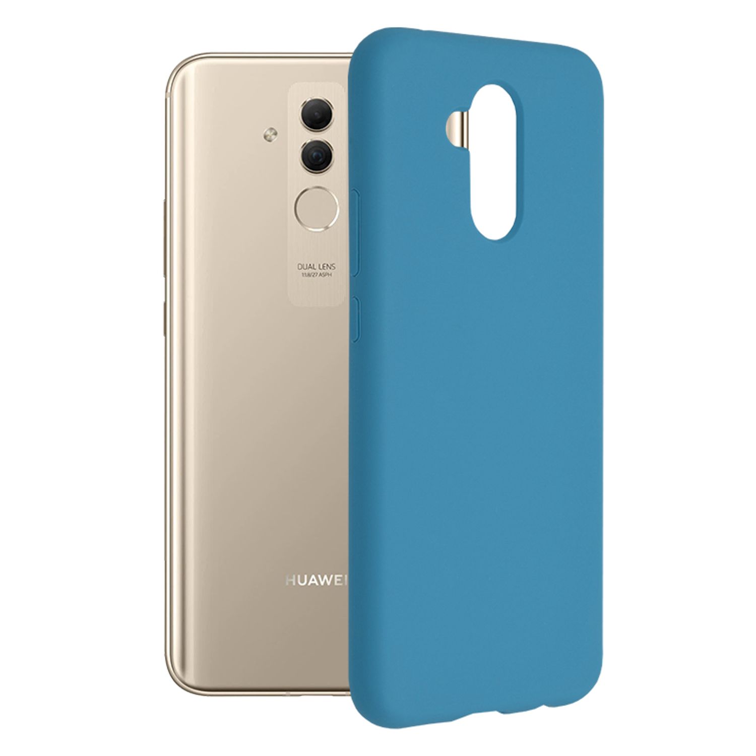 Husa premium Techsuit - Soft Edge Silicone - Huawei Mate 20 Lite - Denim Blue fotografia produsului