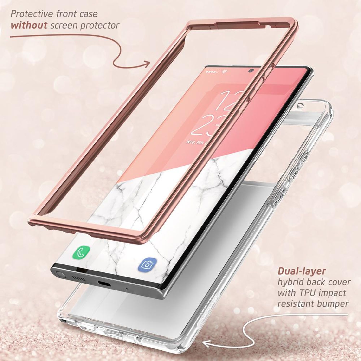 Husa premium i-Blason - Cosmo - Samsung Galaxy Note 20 Ultra - Marble fotografia produsului View 3 L