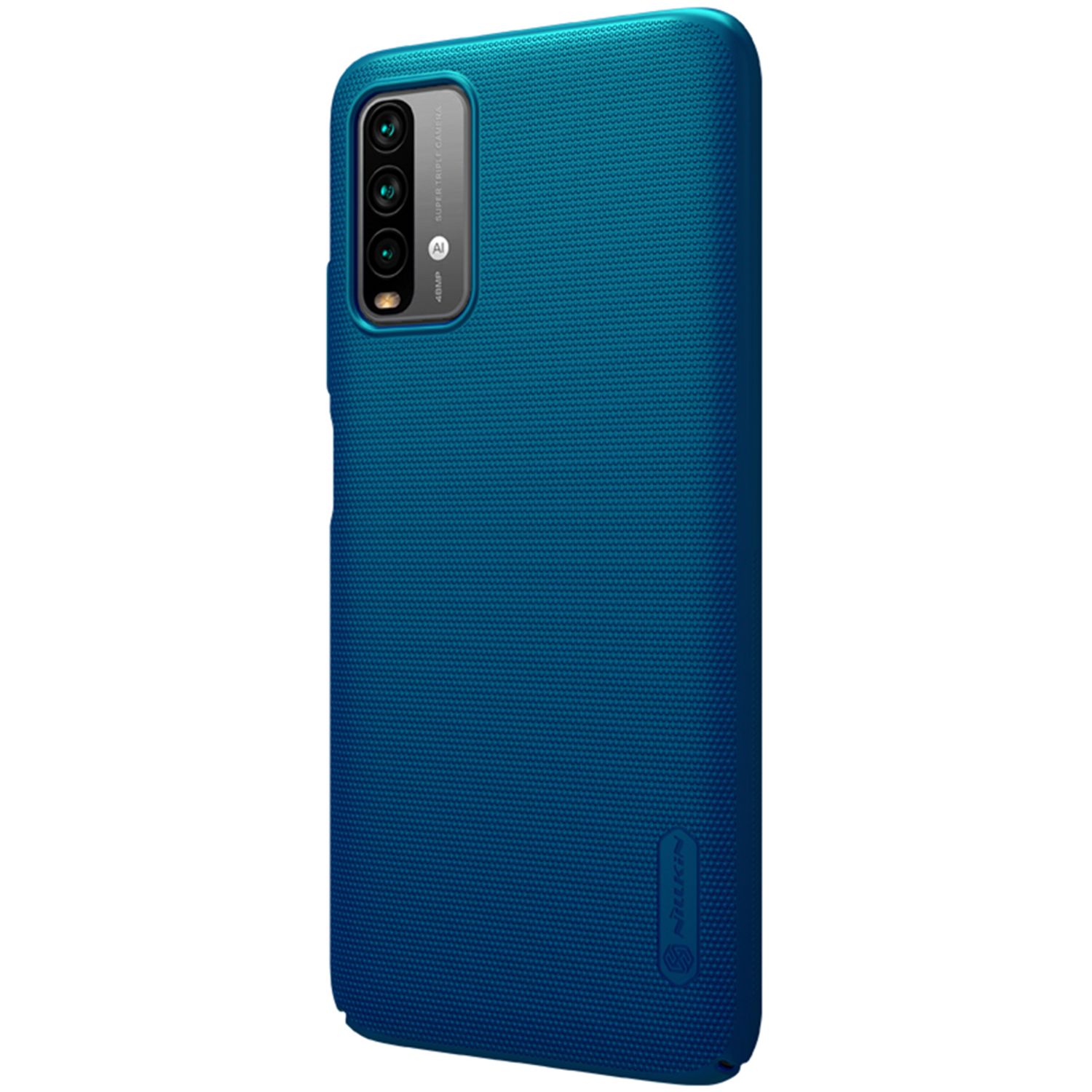 Husa Nillkin - Super Frosted Shield - Xiaomi Redmi 9T - Blue fotografia produsului View 3 L