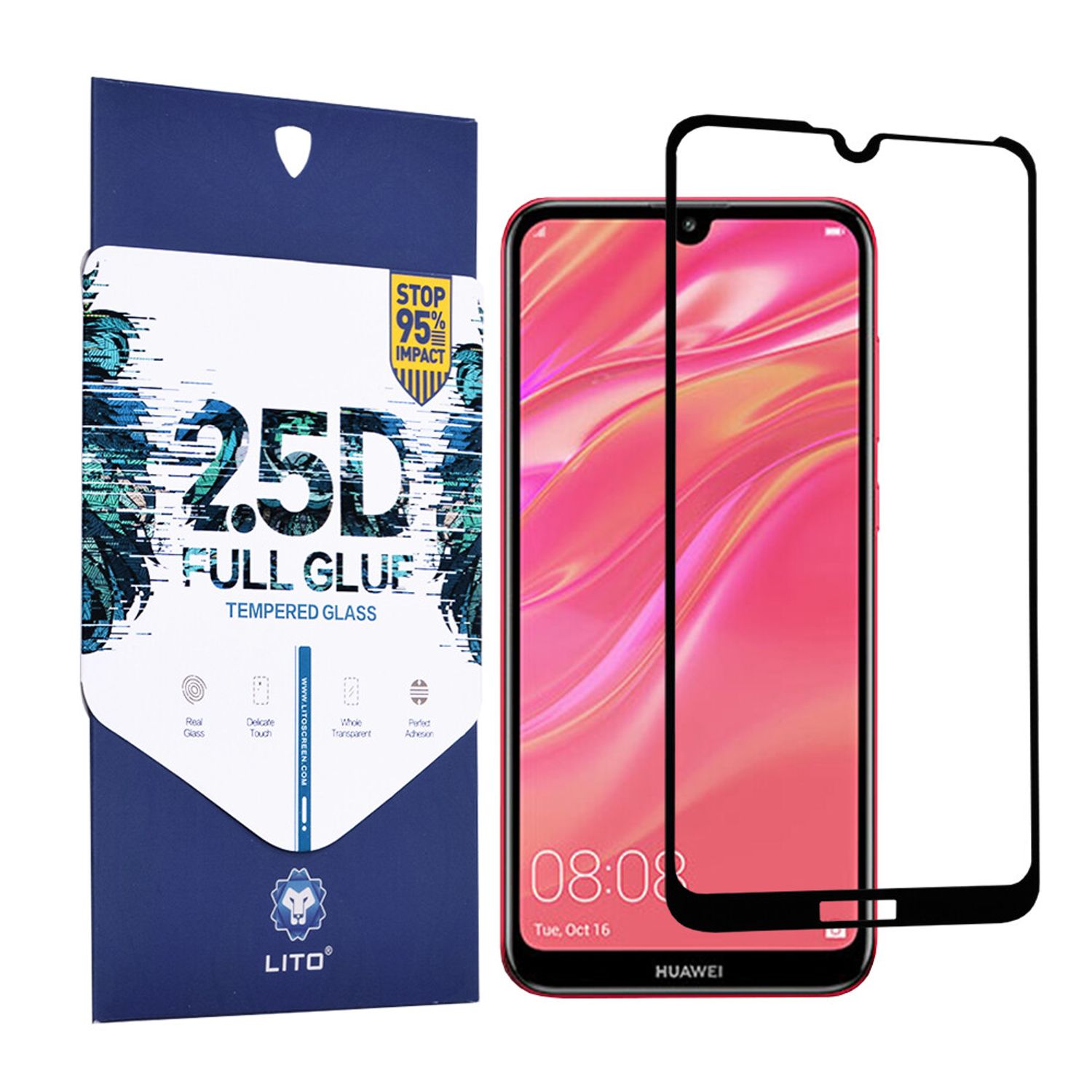 Folie protectie Huawei Y7 2019 - Black fotografia produsului