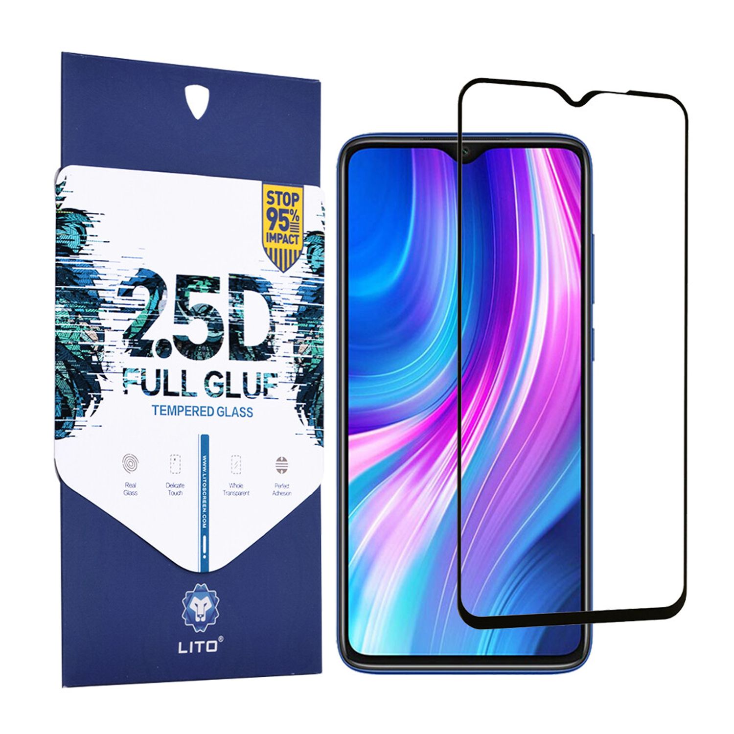 Folie protectie Xiaomi Redmi Note 8 Pro - Black fotografia produsului
