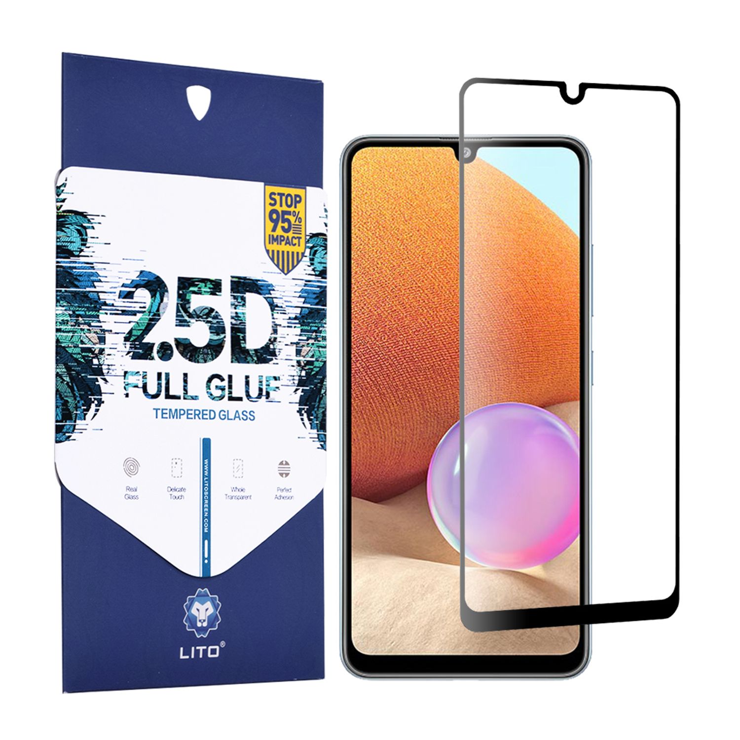 Folie protectie Samsung Galaxy A32 4G - Black fotografia produsului