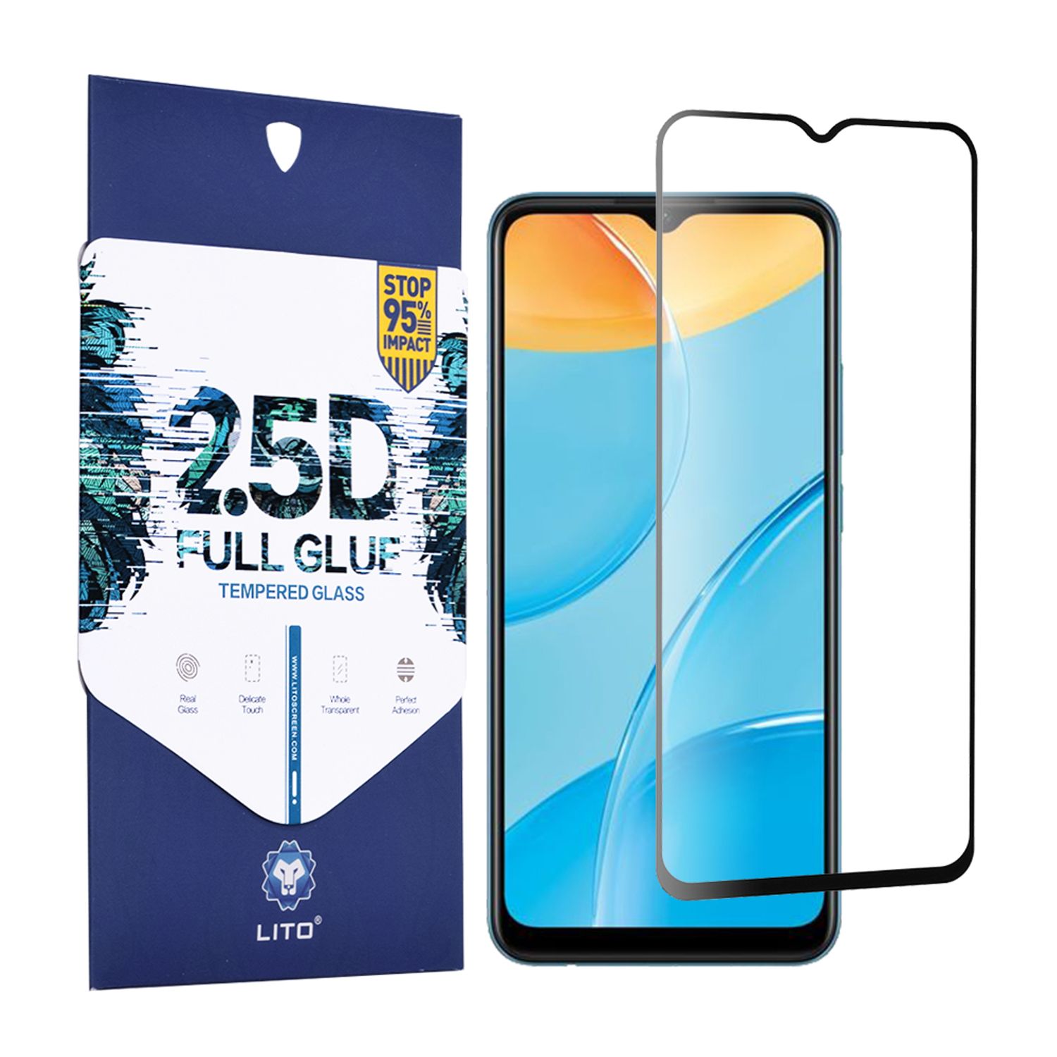 Folie protectie OPPO A15 / A15S - Black fotografia produsului