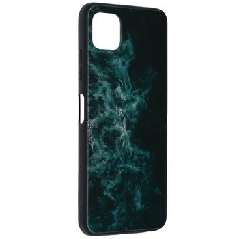 Husa cu spate din sticla techsuit - glaze series - samsung galaxy a22 5g - blue nebula