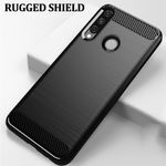Husa Techsuit - Carbon Silicone - Huawei Y6p - Black fotografia produsului View 2 S