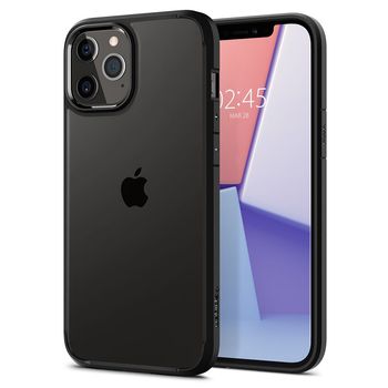 Husa premium ultra hybrid compatibila cu iphone 12 pro max, negru