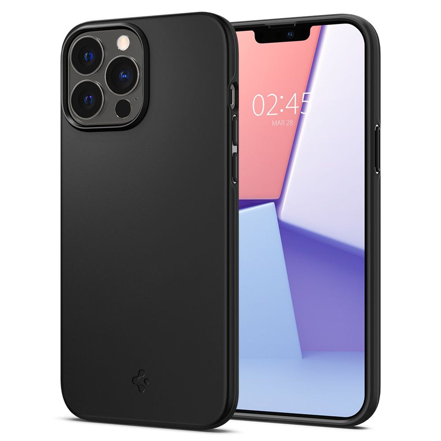 Husa premium Thin Fit compatibila cu iPhone 13 Pro Max, Negru fotografia produsului