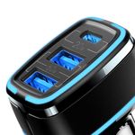 Incarcator auto USAMS Type-C + 2 x USB, 80 W, negru, US-CC126 fotografia produsului View 2 S