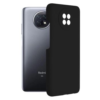 Husa premium techsuit - soft edge silicone - xiaomi redmi note 9t - black